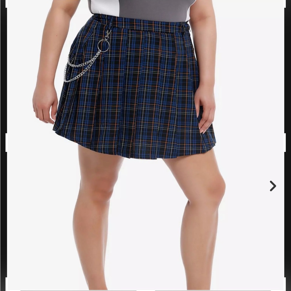 Plus size plaid skirt holiday skirt